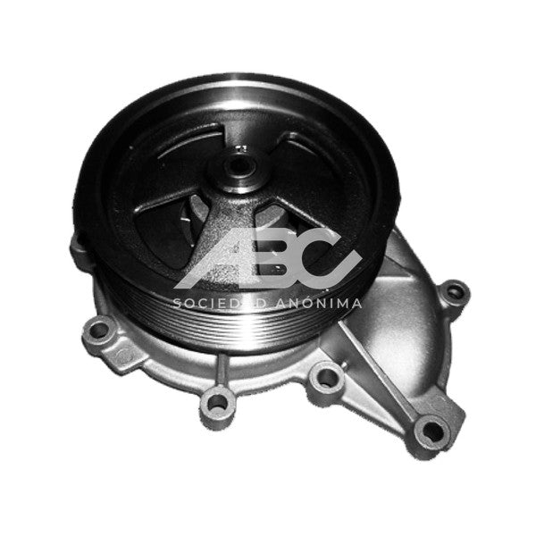 BOMBA DE AGUA SCANIA 114/ /124 (MOTOR 124) SERIE 4 POLEA POLY V DE 8 CANALES DOLZ E114
