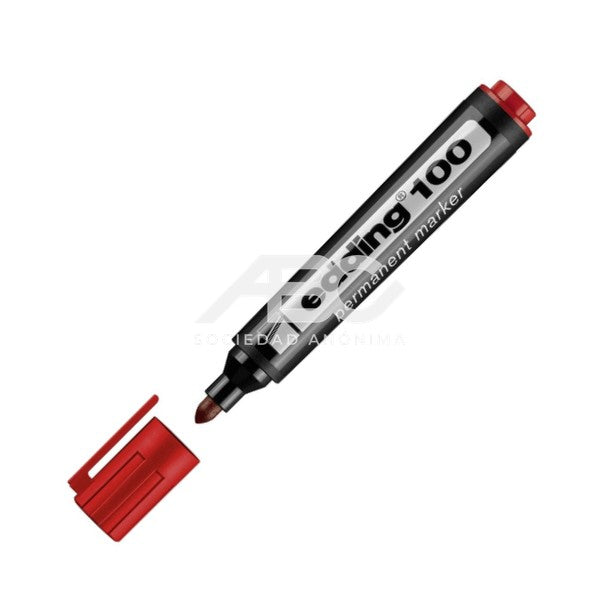 MARCADOR EDDING PERMANENTE E100, CUERPO PLÁSTICO 2950002 - PACK X10