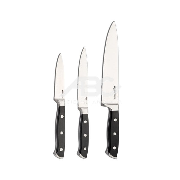 SET DE 3 CUCHILLOS P/ CHEF EN AC BRINOX 2519/114