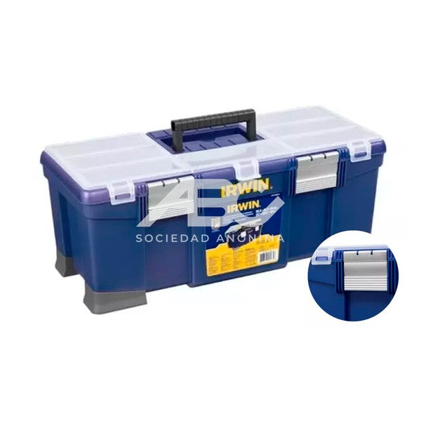 CAJA PLASTICA CON BANDEJA CIERRES DE ALUMÍNIO 22"(558.8MM) STANLEY IWST22080-LA