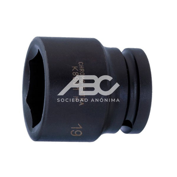 BOCALLAVES DE IMPACTO CUADRO 3/4" CON PERFIL HEXAGONAL MÉTRICO Y ACABADO FOSFATADO SERIE CORTA BAHCO K8901M-34