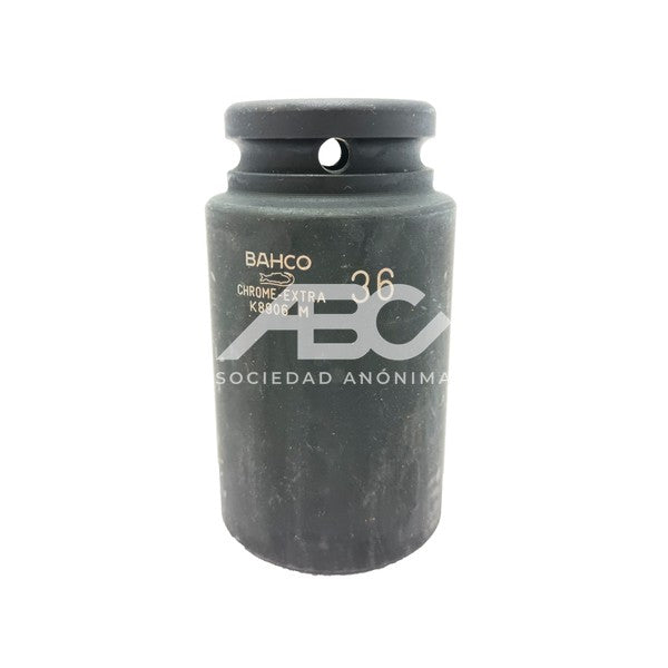 BOCALLAVES LARGOS DE IMPACTO 3/4" CON PERFIL HEXAGONAL MÉTRICO Y ACABADO FOSFATADO SERIE LARGA BAHCO K8906M-36