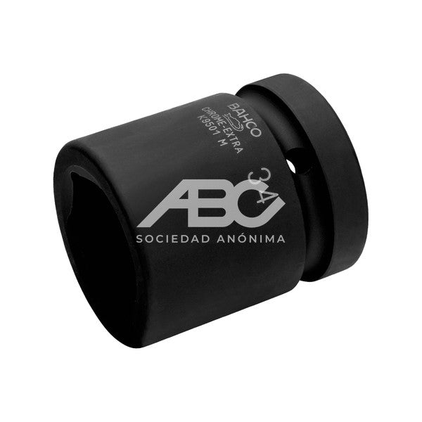 BOCALLAVES DE IMPACTO CUADRO 1" CON PERFIL HEXAGONAL MÉTRICO Y ACABADO FOSFATADO SERIE CORTA BAHCO K9501M-34
