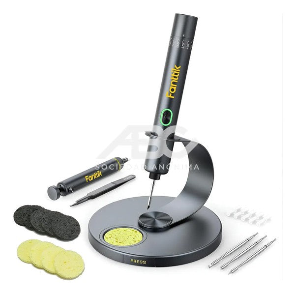 KIT DE SOLDADOR FANTTIK T1 MAX, SOLDADOR INALÁMBRICO, CALENTAMIENTO RÁPIDO DE 7 SEGUNDOS LFANT00021