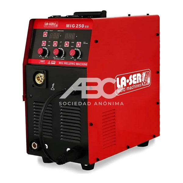 SOLDADORA INVERTER MULTIFUNCION MIG250GS DUAL MIG MAG / MMA 250A LASER