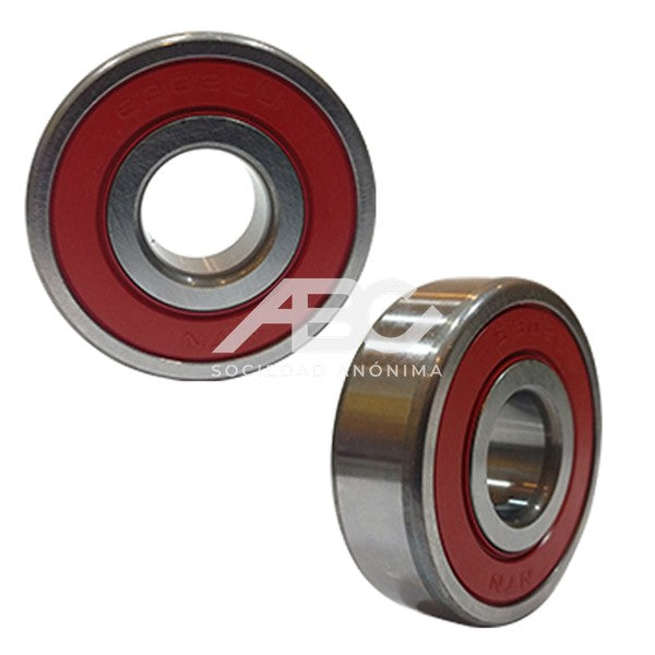 RODAMIENTO DE BOLAS BLINDADO EN GOMA CON C3 - 15X42X13 MM NTN 6302LLUC3/5K
