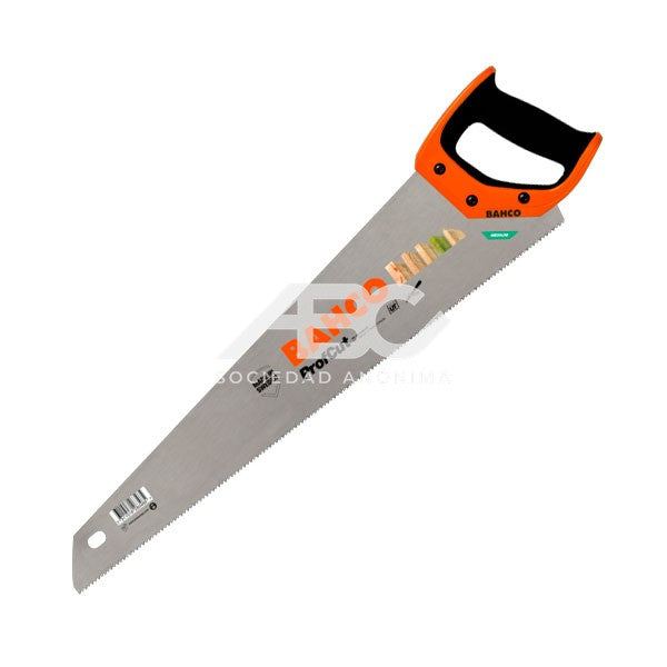 SERRUCHO UNIVERSAL CARPINTERO - 16" - 7 DIENTES/PULGADA, AFILABLE, MANGO ATORNILLADO A LA HOJA BAHCO PC-16-FILE-U7