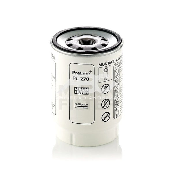 FILTRO DE RECAMBIO DE COMBUSTIBLE UNIDAD SELLADA PARA SISTEMA PRE LINE MANN PL 270 X