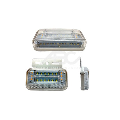 JUEGO DE FAROS LED LATERALES - 12V - AMBAR POLI 26266