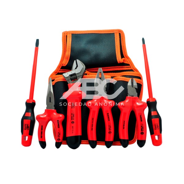 SET DE HERRAMIENTAS AISLADAS 1000V, 6 PIEZAS BAHCO