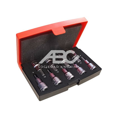 JUEGO DE PUNTAS HEXAGONALES 1/2'' BAHCO S9HEX