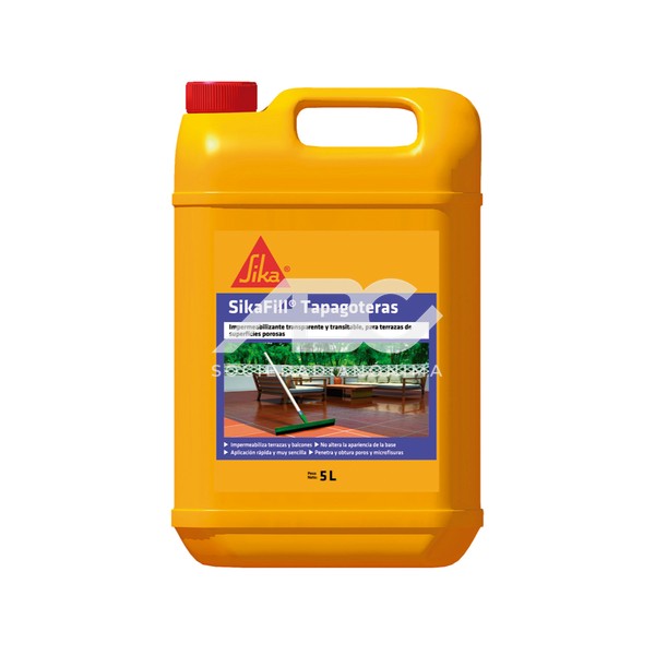 SIKAFILL TAPAGOTERAS - IMPERMEABILIZANTE LIQUIDO ACRILICO PARA SUPERFICIES POROSAS COLOR 101561