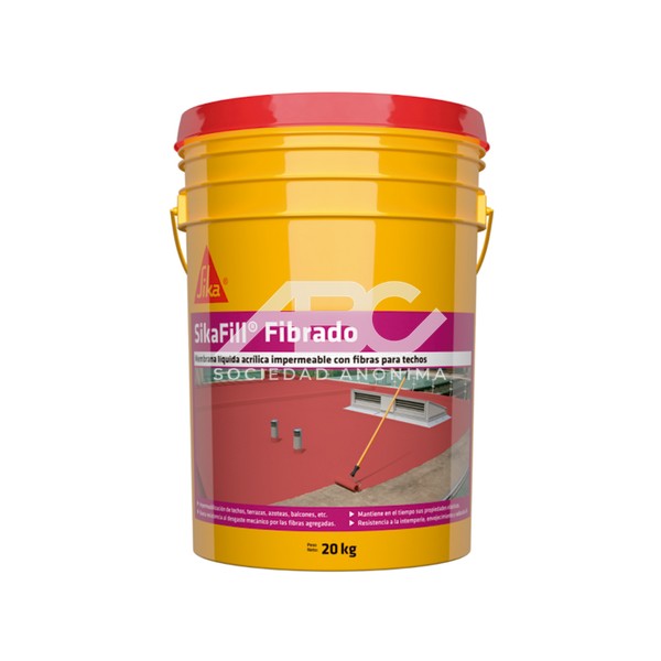 MEMBRANA LÍQUIDA ACRÍLICA, IMPERMEABLE Y DECORATIVA PARA TECHOS CON FIBRAS SIKA 101777