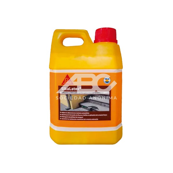 SIKALATEX - EMULSION LIGANTE ACRILICA PARA REVOQUES Y CARPETAS SIKA ENVASE X 5LT 173594