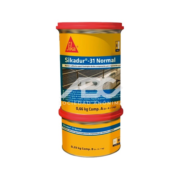 SIKADUR 31 NORMAL - ADHESIVO DE BASE EPOXI, TIXOTROPICO DE 2 COMPONENTES, LIBRE DE SOLVENTES 465127