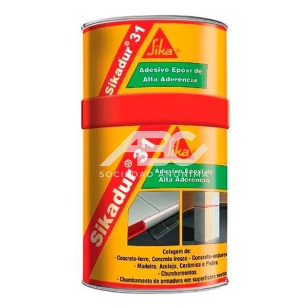 SIKADUR 31 NORMAL - ADHESIVO DE BASE EPOXI, TIXOTROPICO DE 2 COMPONENTES, LIBRE DE SOLVENTES 465134