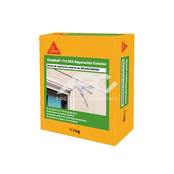 SIKAWALL 712 MIX REPARA.EXTERIOR (UE10) 1KG 720129
