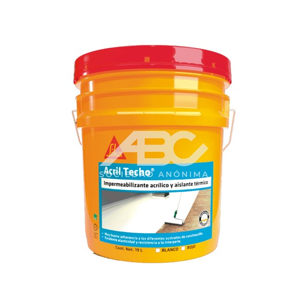 SIKA ACRYL TECHO - IMPERMEABILIZANTE ACRILICO Y AISLANTE TERMICO CON FIBRAS DE REFUERZO 725573