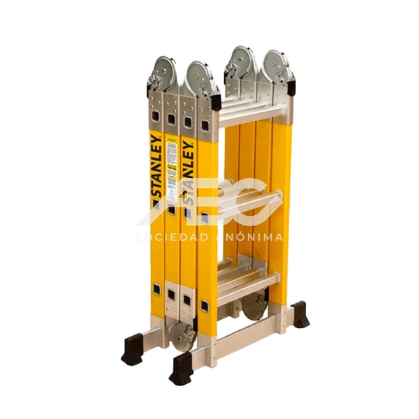ESCALERA STANLEY ARTICULADA DIELECTRICA 4X3 STXLD-AYFL403
