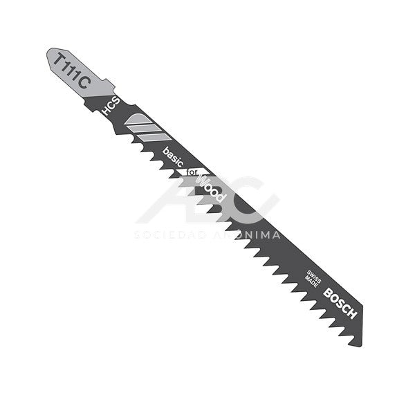 HOJA DE CALAR - T111C - MADERA - X 5U BOSCH 2608667300