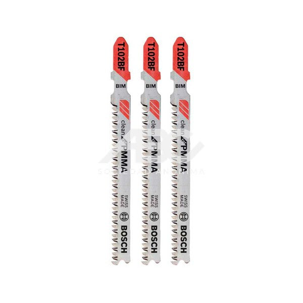 HOJA DE CALAR - T1202BF - PLÁSTICO PMMA (CORTE LIMPIO) - X 3U BOSCH 2608636830
