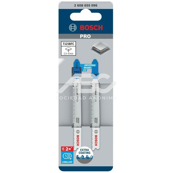 HOJA DE CALAR - T121BFC - METAL X 2U BOSCH 2608655096