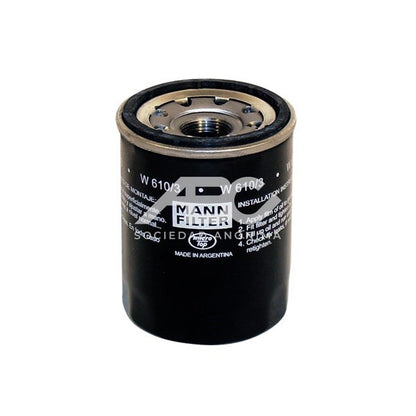 FILTRO DE ACEITE CHEVROLET FIAT HONDA ISUZU KIA MOTORS MAZDA MITSUBISHI NISSAN PROTON MANN W 610/3