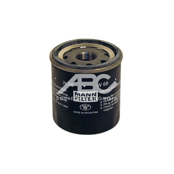 FILTRO DE ACEITE RENAULT - F. ACEI REN TWING 1.1 MPI MANN W 68