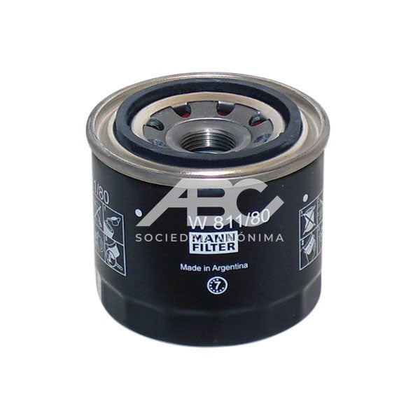 FILTRO DE ACEITE BOBCAT CASE CONSTRUCTION JOHN DEERE KOMATSU KUBOTA MITSUBISHI YANMAR MARINE MANN W 811/80
