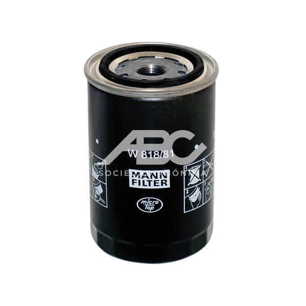 FILTRO DE ACEITE KOMATSU NISSAN TCM TOYOTA MANN W 818/81