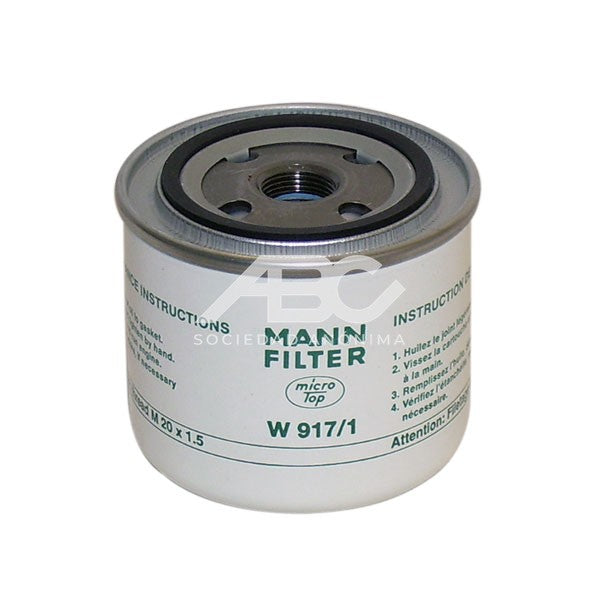 FILTRO DE ACEITE CLARK EQUIPMENT MITSUBISHI VOLVO CARS MANN W 917/1