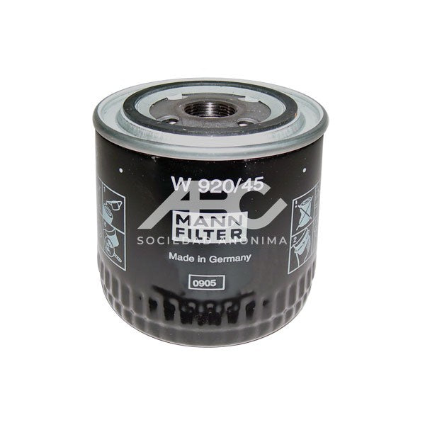 FILTRO DE ACEITE FORD MAZDA MANN W 920/45