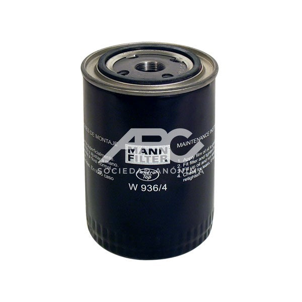 FILTRO DE ACEITE BOBCAT CLARK EQUIPMENT CUMMINS DITCH WITCH JOHN DEERE SULLAIR WINGET / DYNAPAC MANN W 936/4