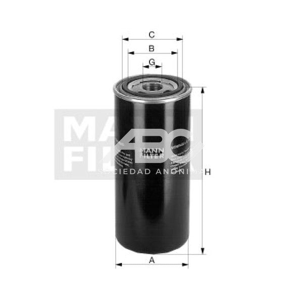 COMPRESORES - FILTRO ACEITE HIDRÁULICO MANN WD 940/14
