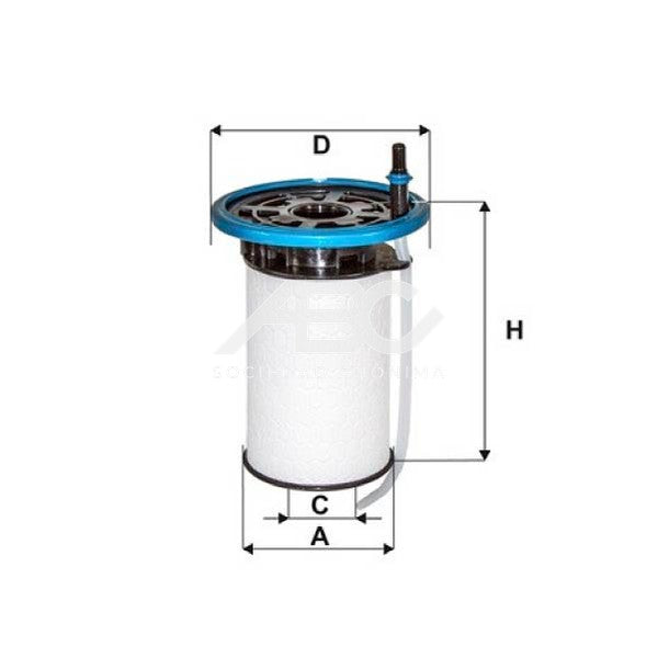FILTRO DE COMBUSTIBLE TIPO CARTUCHO/ELEMENTO PARA VEHICULOS LIVIANOS WIX WF8494