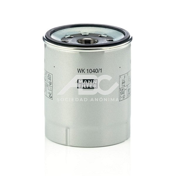 FILTRO DE COMBUSTIBLE RENAULT (UE6) MANN WK 1040/1 X