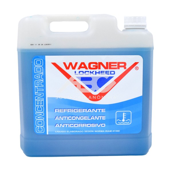 LÍQUIDO ANTICONGELANTE, REFRIGERANTE Y ANTICORROSIVO CONCETRADO SEGÚN NORMA IRAM-AITA 41368 WAGNER 106198