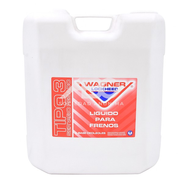 LIQUIDO DE FRENOS TIPO 3 - DOT 3 - SERVICIO PESADO SEGÚN NORMA IRAM-AITA 6H2-6H3-SAE J 1703 WAGNER 41118