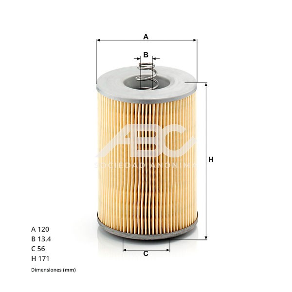 FILTRO ACEITE LIVIANO TIPO ELEMENTO/CARTUCHO EXENTO DE METALES WIX WL57409