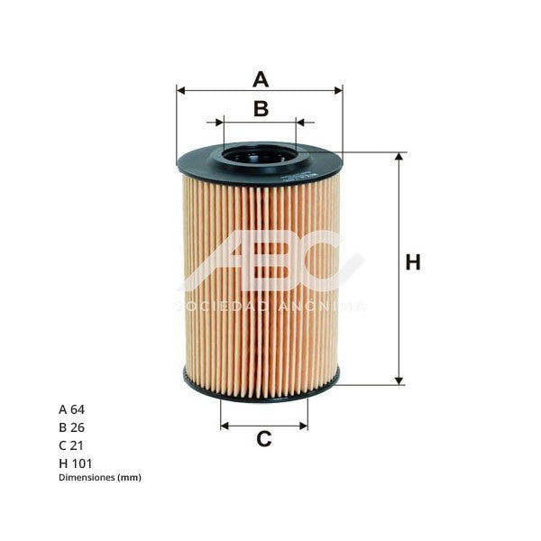 FILTRO DE ACEITE VOLKSWAGEN AMAROK 2.0TDI PASSAT 2.0TDI TIGUAN I 2.0TDI / AUDI A4 2.0TDI AUDI WIX WL7476
