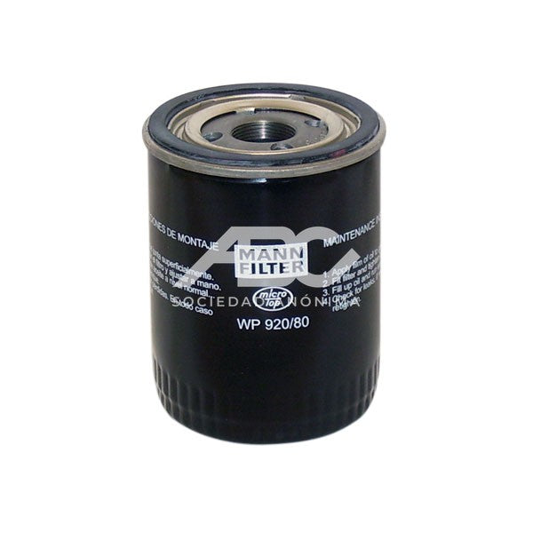 FILTRO DE ACEITE ISUZU MAZDA SUZUKI CHEVROLET MANN WP 920/80