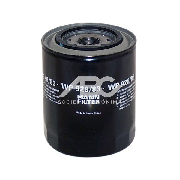 FILTRO DE ACEITE HYUNDAI - F. ACEI HYUNDAI H1 2.5D 2.5 TD MANN WP 928/83