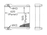 CASE-RADIADORES-RA CASE TRACTOR MEDIO NF S/LAT -  CONSULTAR STOCK
