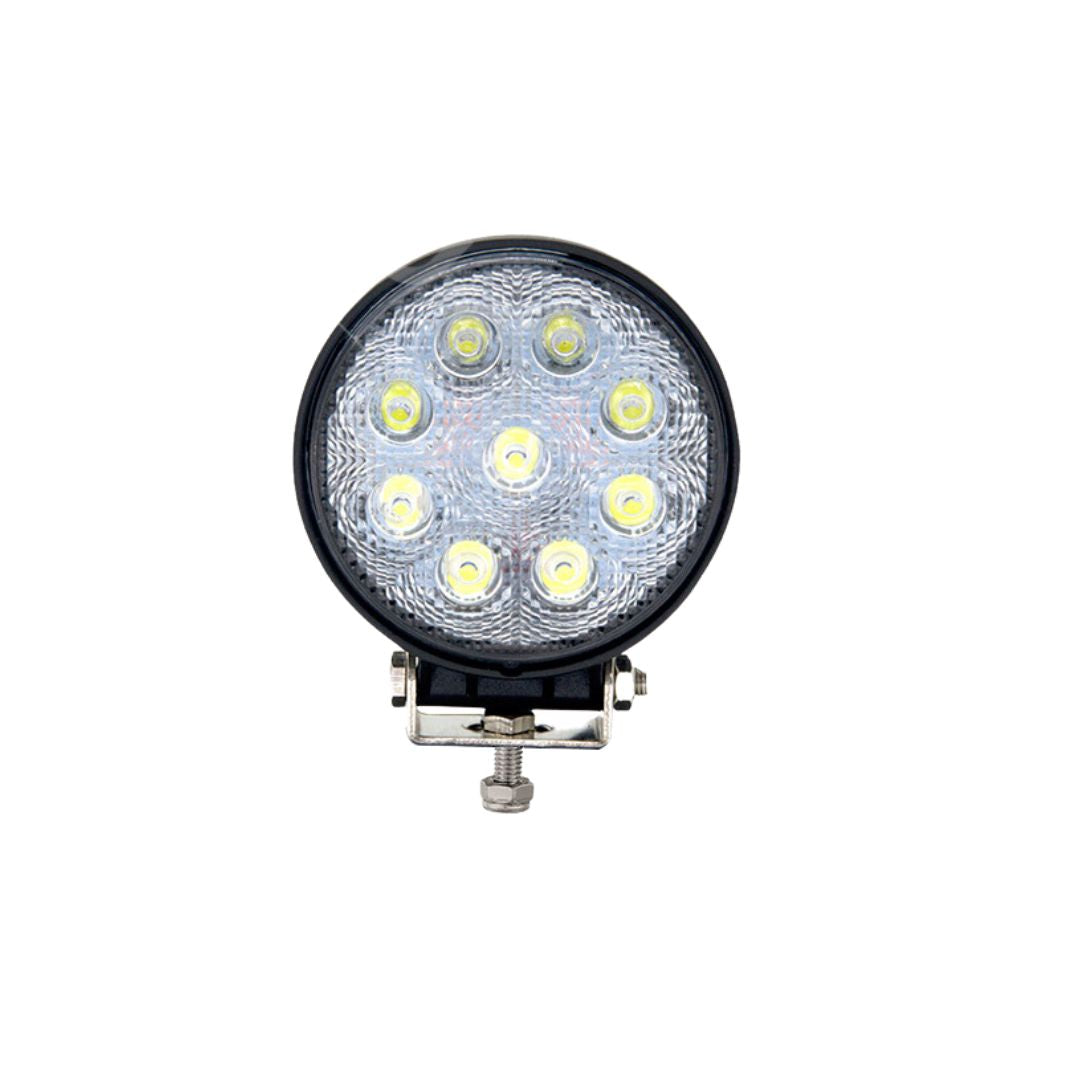 FARO LED REDONDO - 27W - 9L - SPOT - LUZ DE LARGO ALCANCE