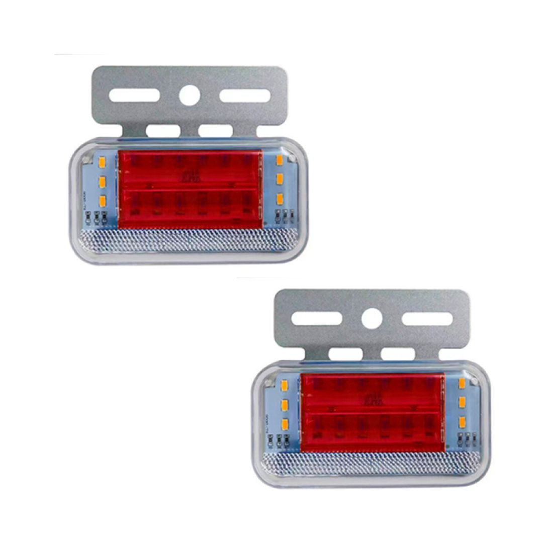 JUEGO DE FAROS LED LATERALES - 24V - ROJO