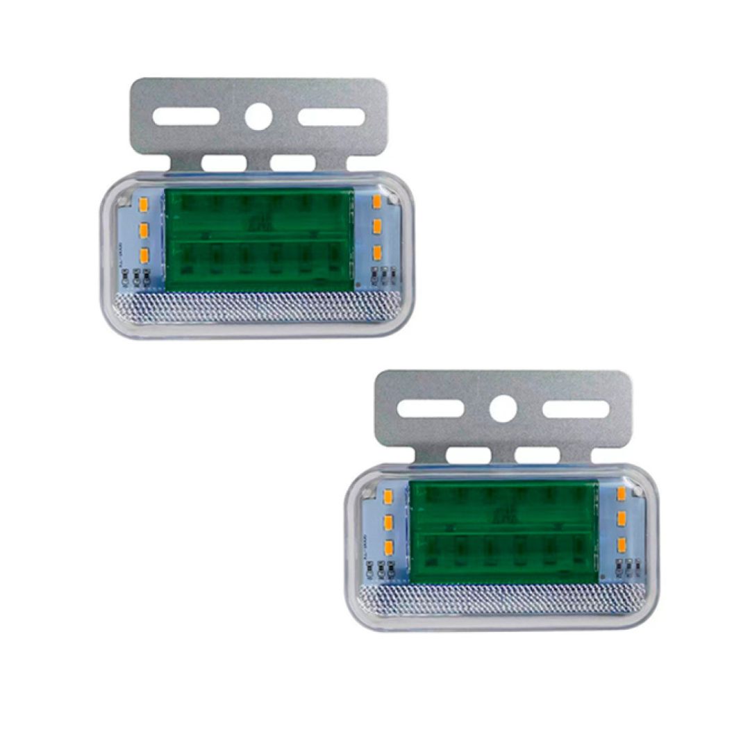 JUEGO DE FAROS LED LATERALES - 12V - VERDE