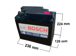 BOSCH Batería S4 45DA - 45Ah - 12V - Borne Derecho - AUTOS Y CAMIONETAS