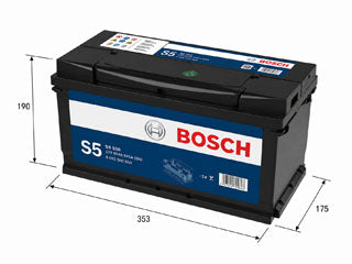 BOSCH Batería S5X 95DH - 95Ah - 12V - 750 CCA - Borne Derecho - AUTOS Y CAMIONETAS