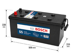 BOSCH Batería S5 160D - 150Ah - 12V - 900 CCA - Borne Derecho - PESADOS