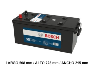 BOSCH Batería S5 190D - 180Ah - 12V - 1000 CCA - Borne Derecho - PESADOS